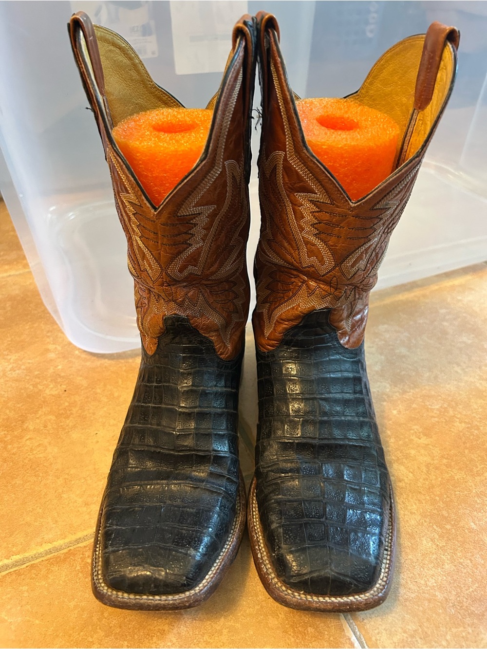 Cinch men 8 exotic print cowboy boots